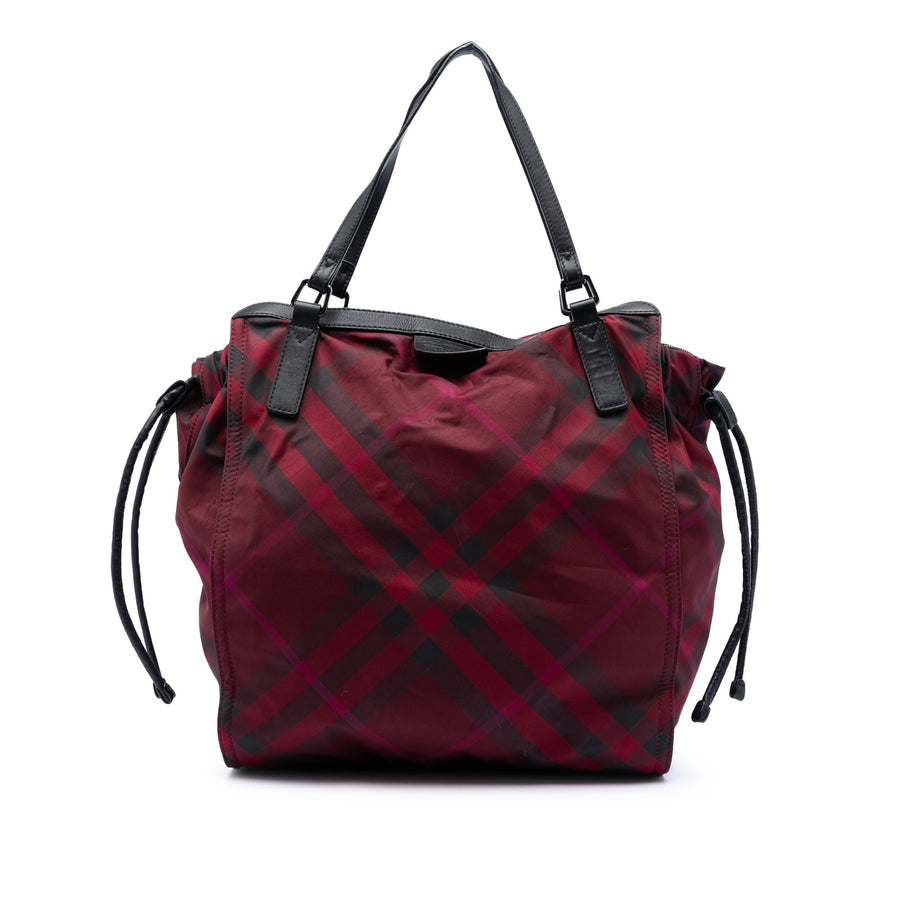 Burberry Supernova Check Nylon Buckleigh
