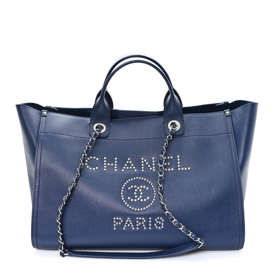 Chanel Caviar Large Studded Deauville