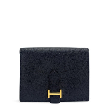 Hermès Beane Compact Wallet Epsom Black