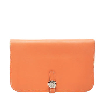 Hermès Clemence Dogon Duo Wallet Gm Pre-