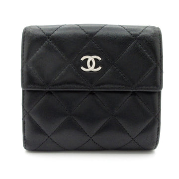 Chanel Matelasse Black Lambskin Double-