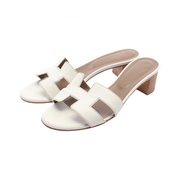 Hermes Oasis Mule Heels Sandal Shoes #36