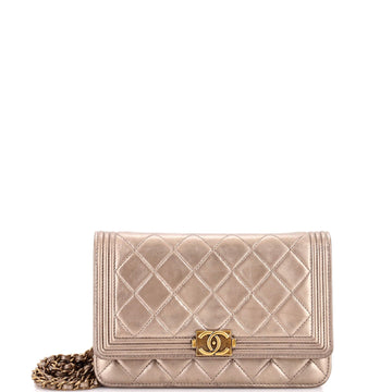 Chanel Boy Wallet On Chain Quilted