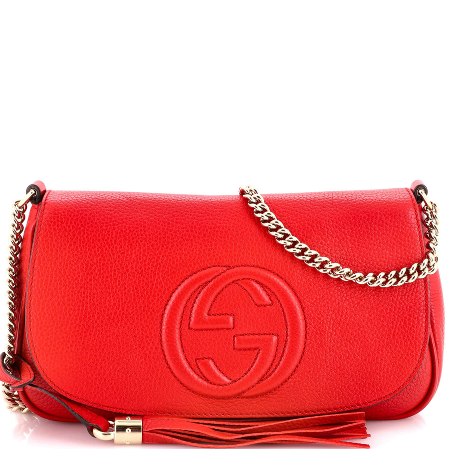 Gucci Soho Chain Crossbody Bag Leather