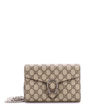 Gucci Dionysus Chain Wallet Gg Coated