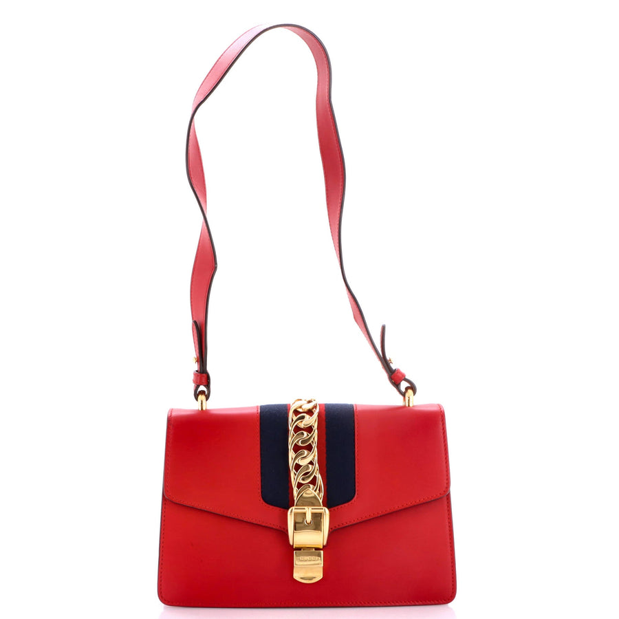 Gucci Sylvie Shoulder Bag Leather Small