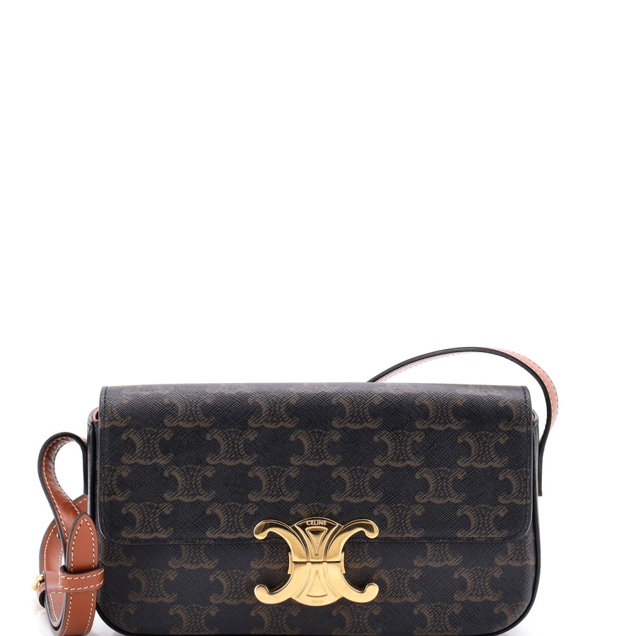 Celine Triomphe East-West Shoulder Bag