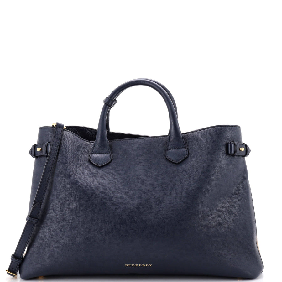 Burberry Banner Tote Leather And House