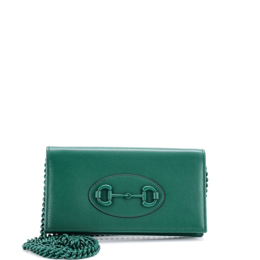 Gucci Horsebit Chain Wallet Leather