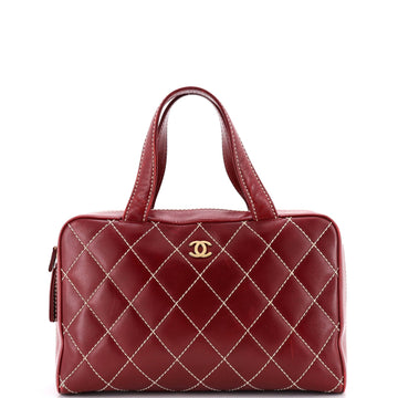 Chanel Surpique Boston Bag Quilted