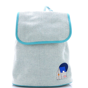 Hermes Les Cabanes Backpack Embroidered