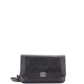 Chanel Boy Wallet On Chain Quilted