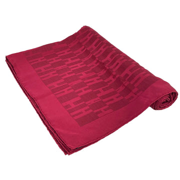Hermes Bordeaux Silk Wool Scarf