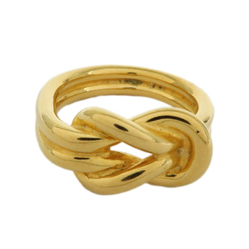 Hermes Atame Metal Scarf Ring Charm Gold