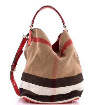 Burberry Ashby Bag House Check Canvas