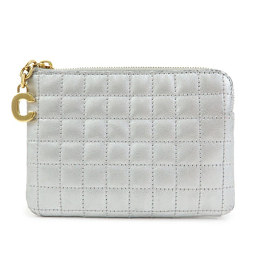 Celine Leather C Charm Coin Case Purse