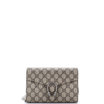 Gucci Dionysus Chain Wallet Gg Coated