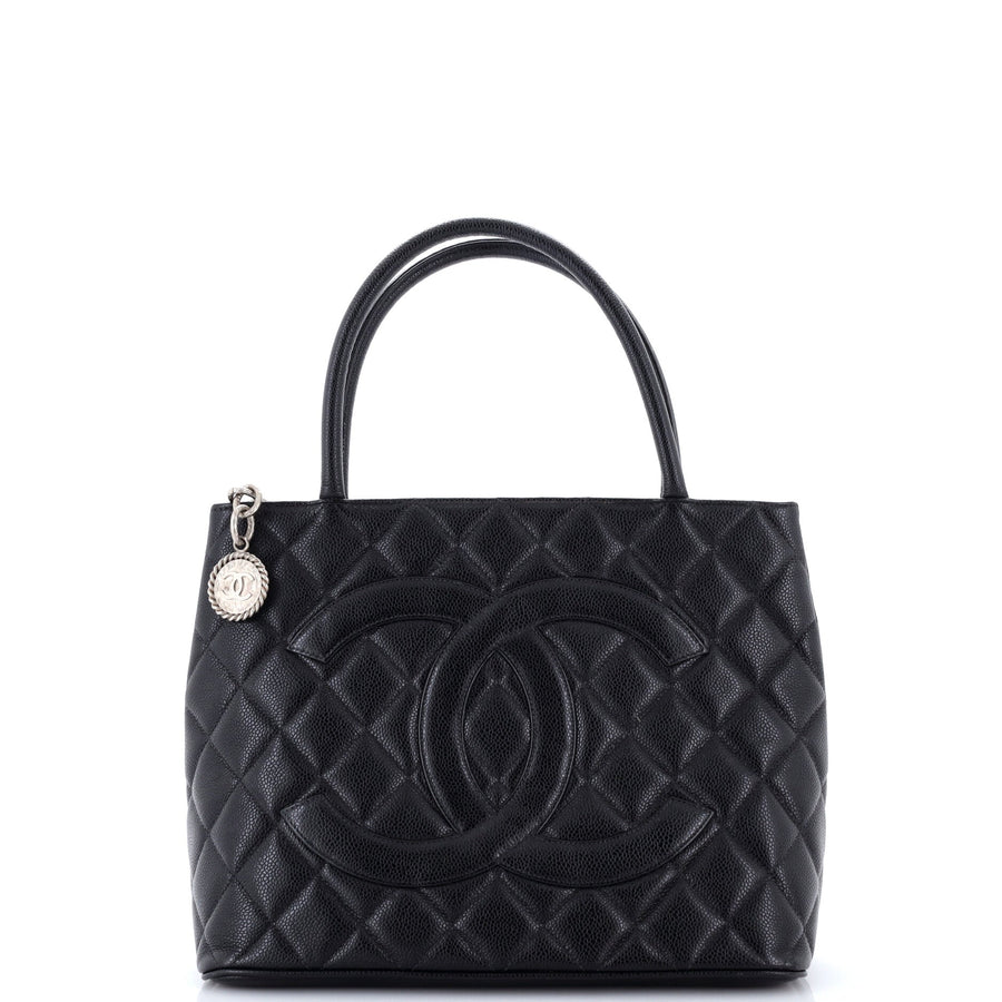 Chanel Medallion Tote Quilted Caviar