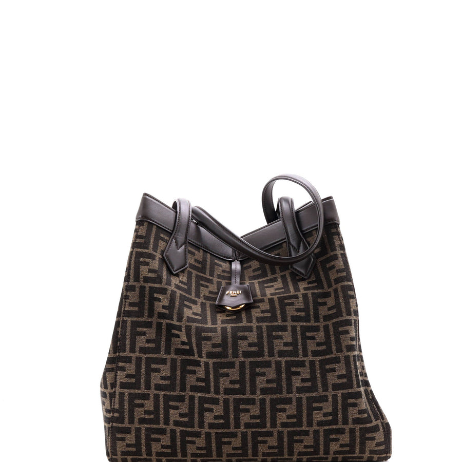 Fendi Origami Tote Zucca Canvas Large