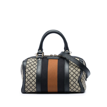 Gucci Vintage Web Boston Bag Diamante
