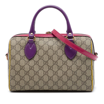 Gucci Convertible Boston Bag Gg Coated