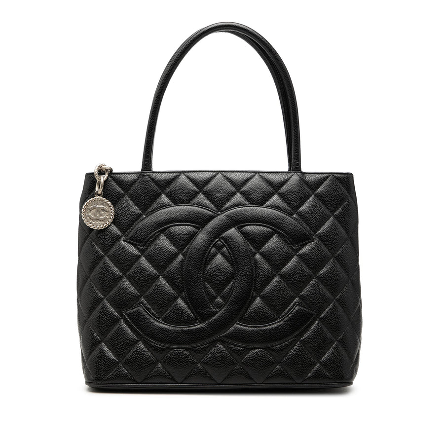 Chanel Medallion Tote Quilted Caviar