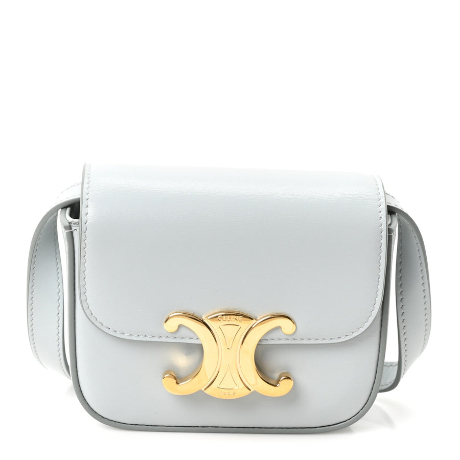 Celine Shiny Calfskin Mini Triomphe Ice