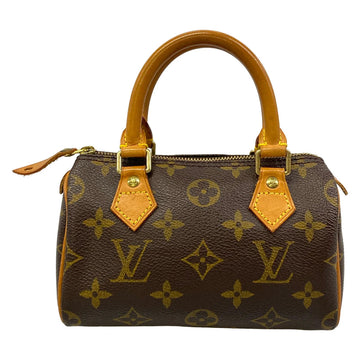 Louis Vuitton Mini Speedy Handbag Canvas