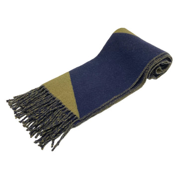 Hermes Kazak Zigzag Navy Khaki Cashmere