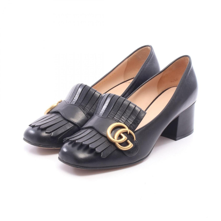 Gucci Double G Fringe Mid Heel Pumps