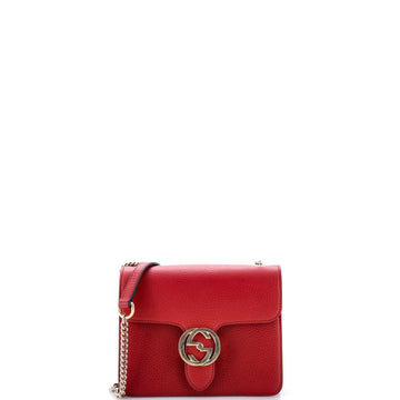Gucci Interlocking Shoulder Bag Leather