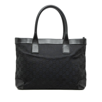 Gucci Gg Canvas Tote Pre-Loved Black