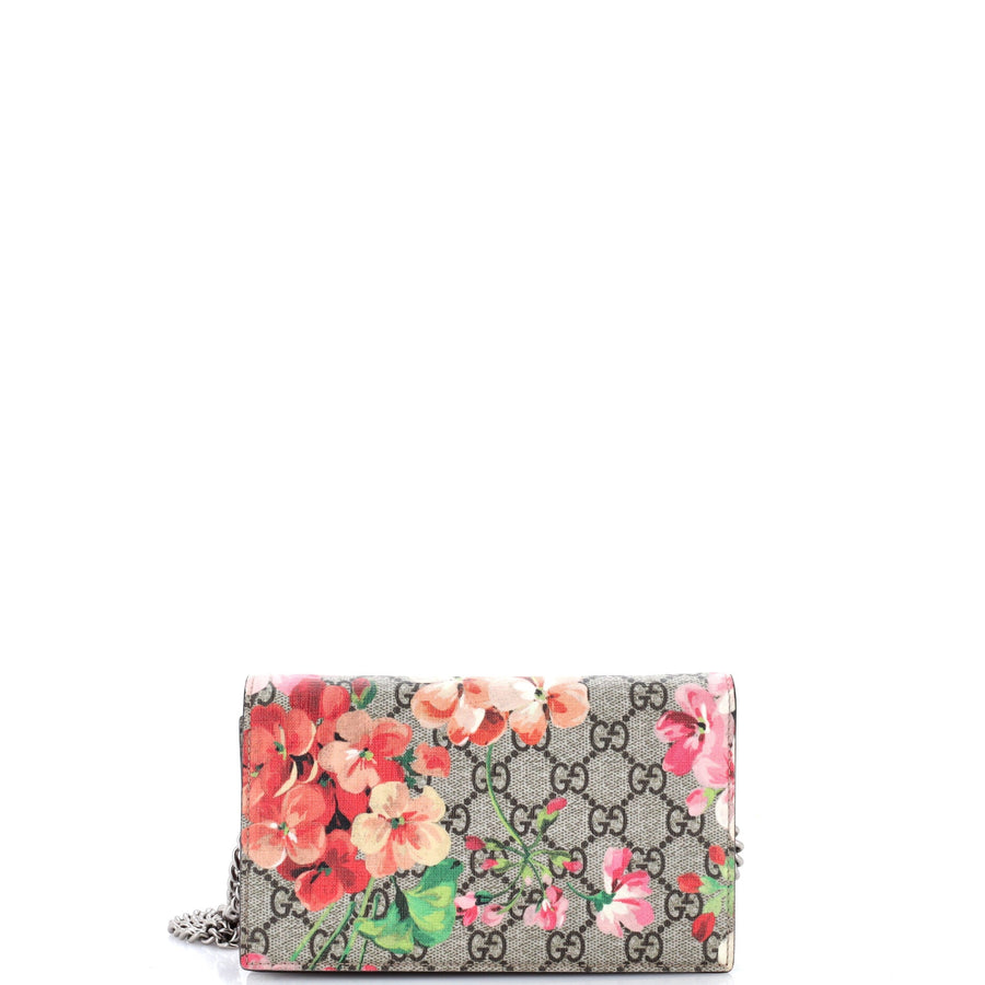 Gucci Chain Wallet Blooms Print Gg