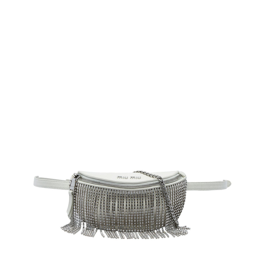Miu Nappa Crystal Fringe
