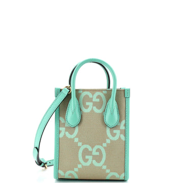 Gucci Vertical Tote Jumbo Gg Canvas Mini