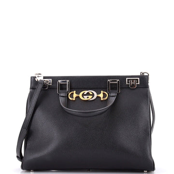 Gucci Zumi Top Handle Bag Leather Medium