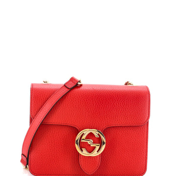 Gucci Interlocking Shoulder Bag Leather