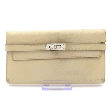 Hermes Kelly Wallet Long Tourterelle