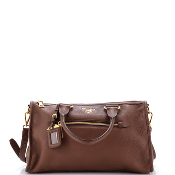 Prada Front Zip Convertible Satchel