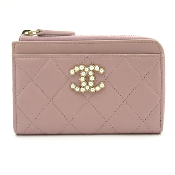 Chanel Matelasse Pink White Lambskin