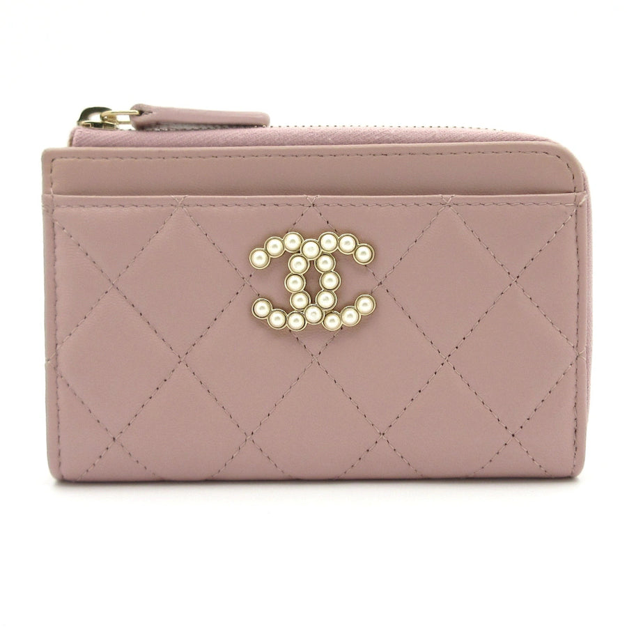 Chanel Matelasse Pink White Lambskin