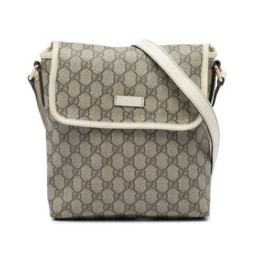 Gucci Flap Messenger Gg Coated Canvas