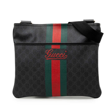 Gucci Zip Top Messenger Bag Gg Coated