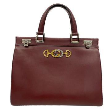 Gucci Zumi Top Handle Bag Leather Medium