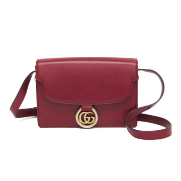 Gucci Gg Ring Shoulder Bag Leather Small