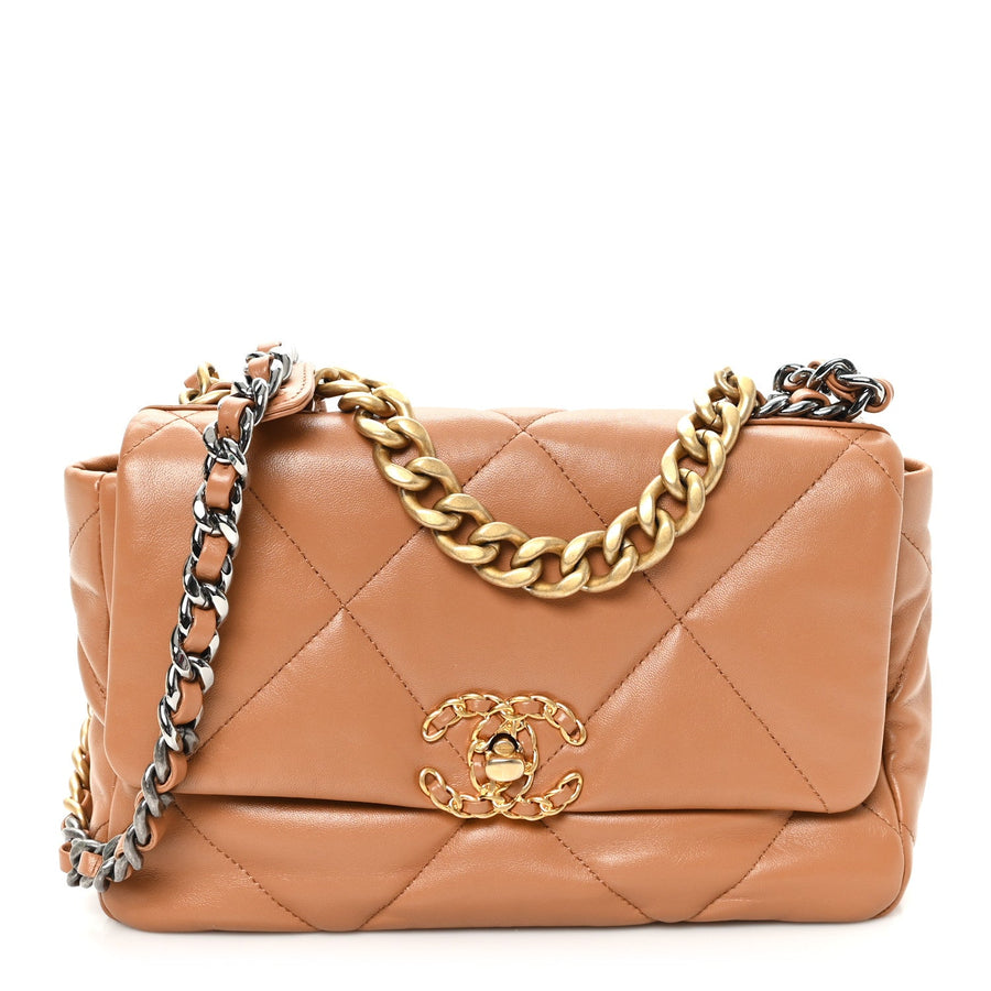 Lambskin Quilted Medium Chanel 19 Flap