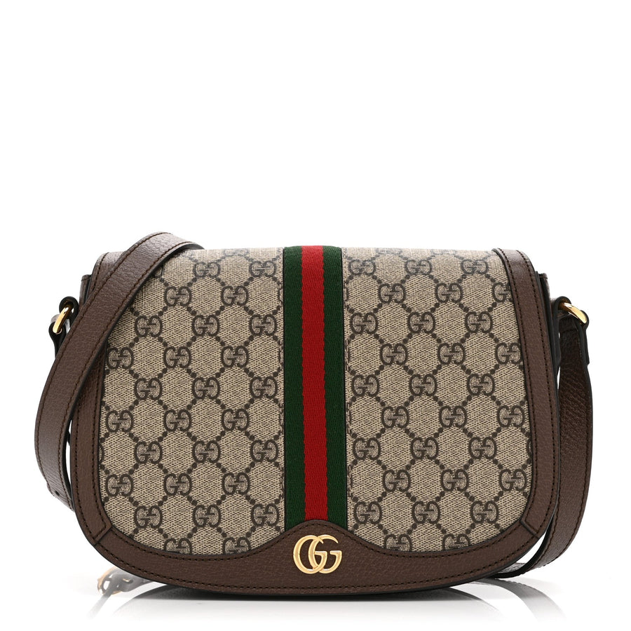 Gucci Gg Supreme Web Small Ophidia Flap