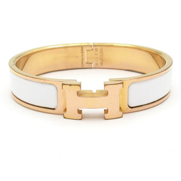 Hermes Clic H Rose Gold White Hardware
