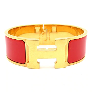 Hermes Clic Clac Gold Red Hardware