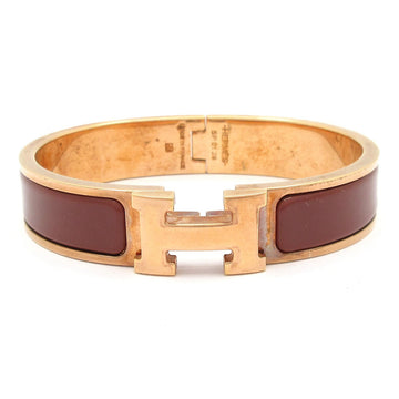 Hermes Clic H Rose Gold Brown Hardware
